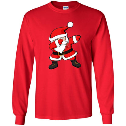 Christmas T-shirt Dabbing Santa Claus Christmas Dab Novelty Red