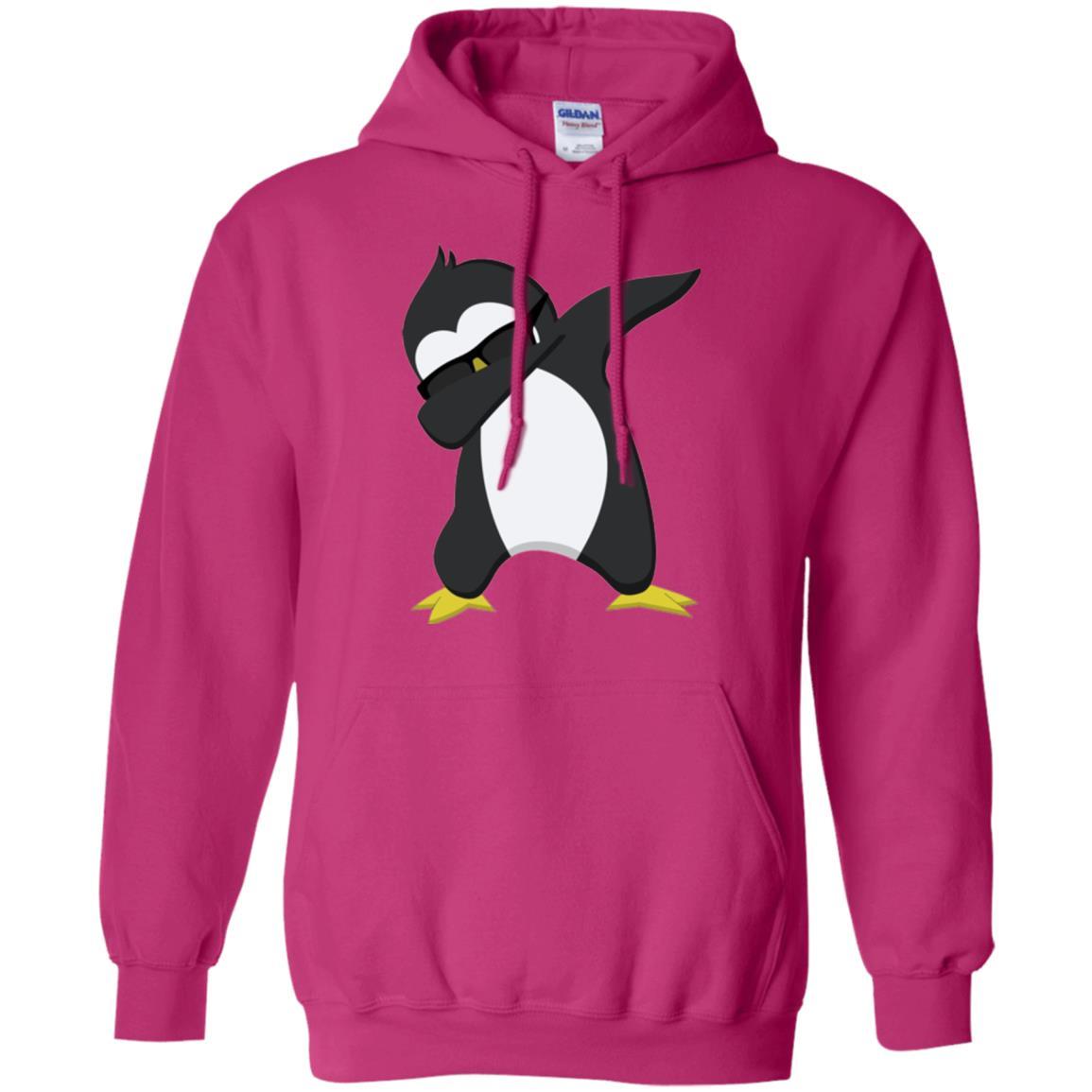 Christmas T-shirt Dabbing Penguin T-shirt Heliconia