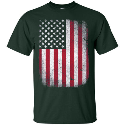 Usa Flag T-shirt 4th July Forest