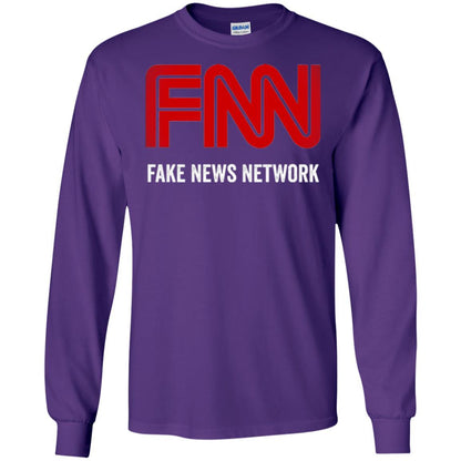 Anti Trump T-shirt Fnn The Fake News Network Purple