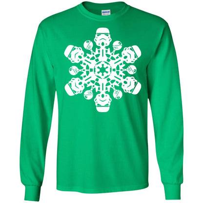 Christmas T-shirt Star Wars Stormtrooper Snowflake Irish Green