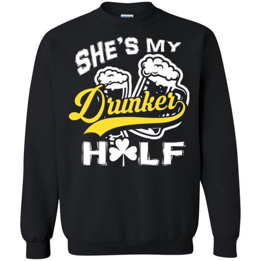 She's My Drunker Half Saint Patrick's Day T-shirt Black