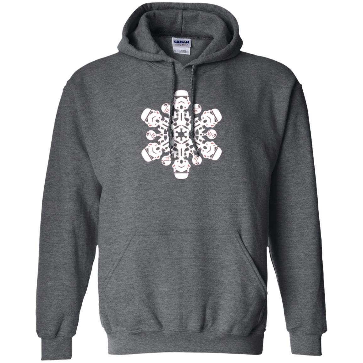 Film T-shirt Star Wars Stormtrooper Christmas Snowflake Graphic Dark Heather