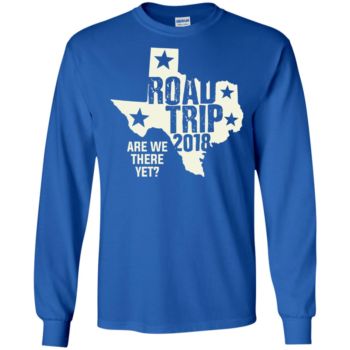 Texas Road Trip 2018 Funny Family Vacation Shirt Royal