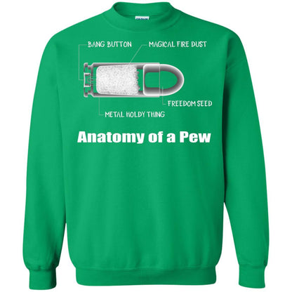 Bullet T-shirt The Anatomy Of A Pew Irish Green