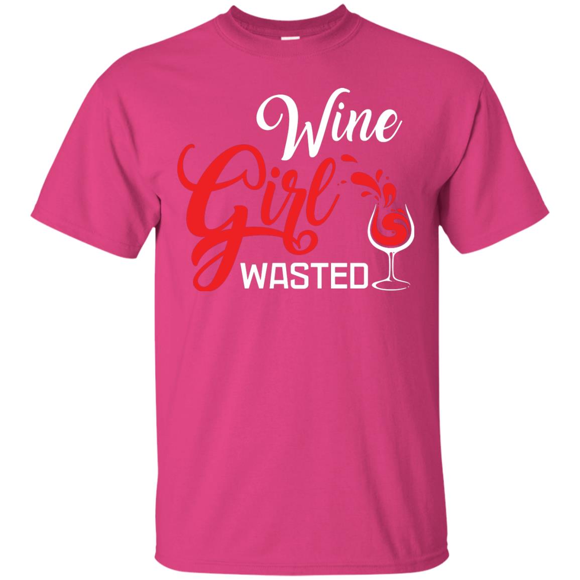 Wine Girl Wasted Gift Shirt For Girls Love Wine Heliconia