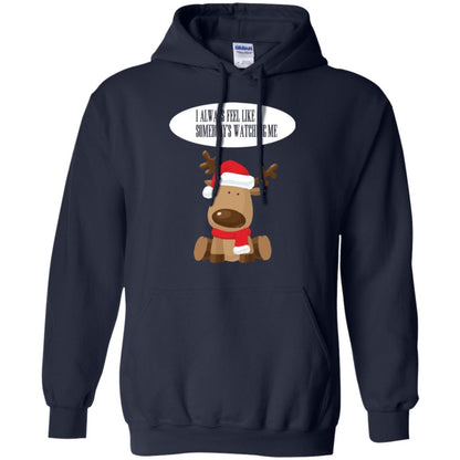 Christmas T-shirt I Always Feel Like Somebody's Watching Me Navy