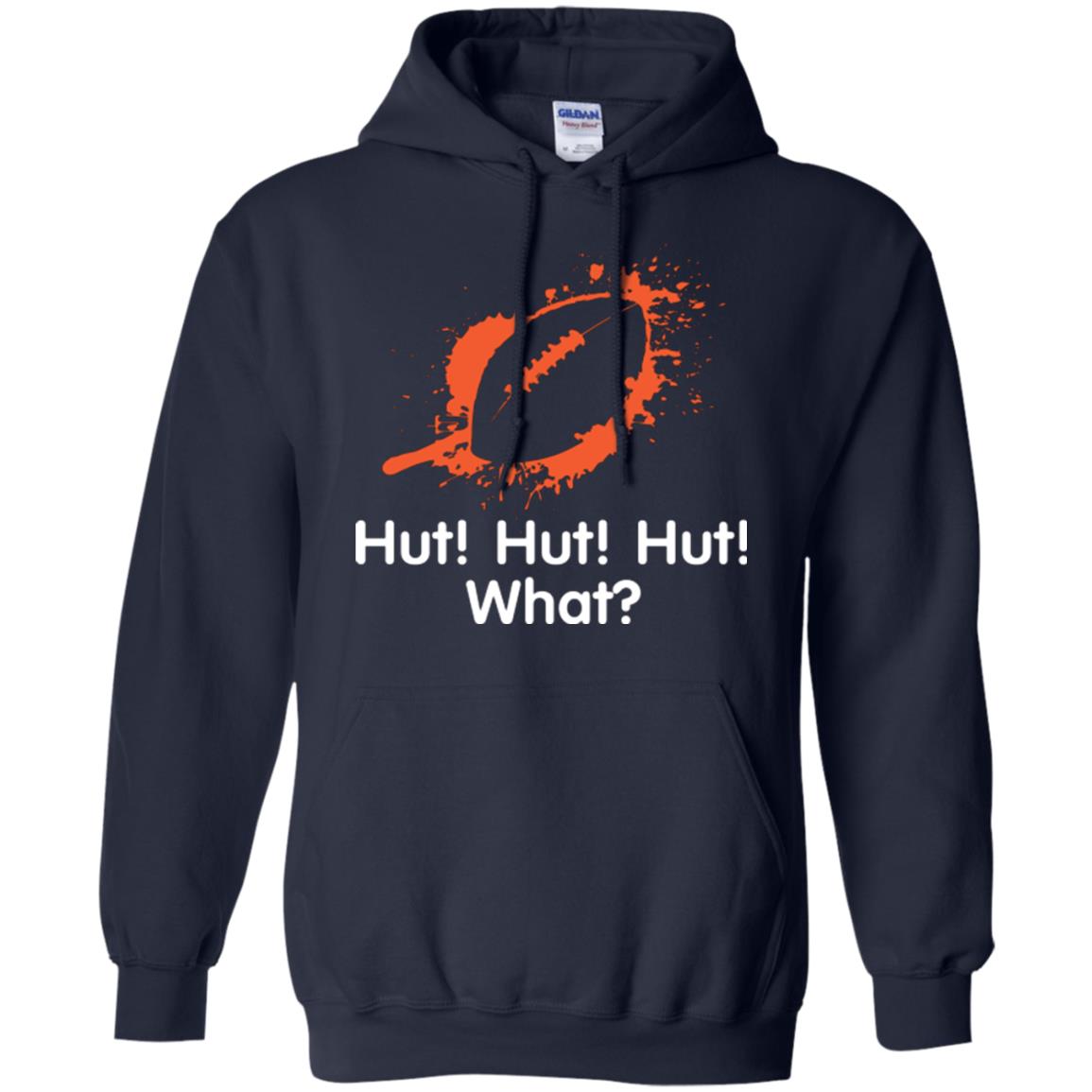 Football Crusher T-shirt Hut Hut Hut What Navy