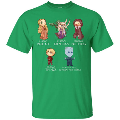Know Something Game Of Thrones Fan T-shirt Irish Green