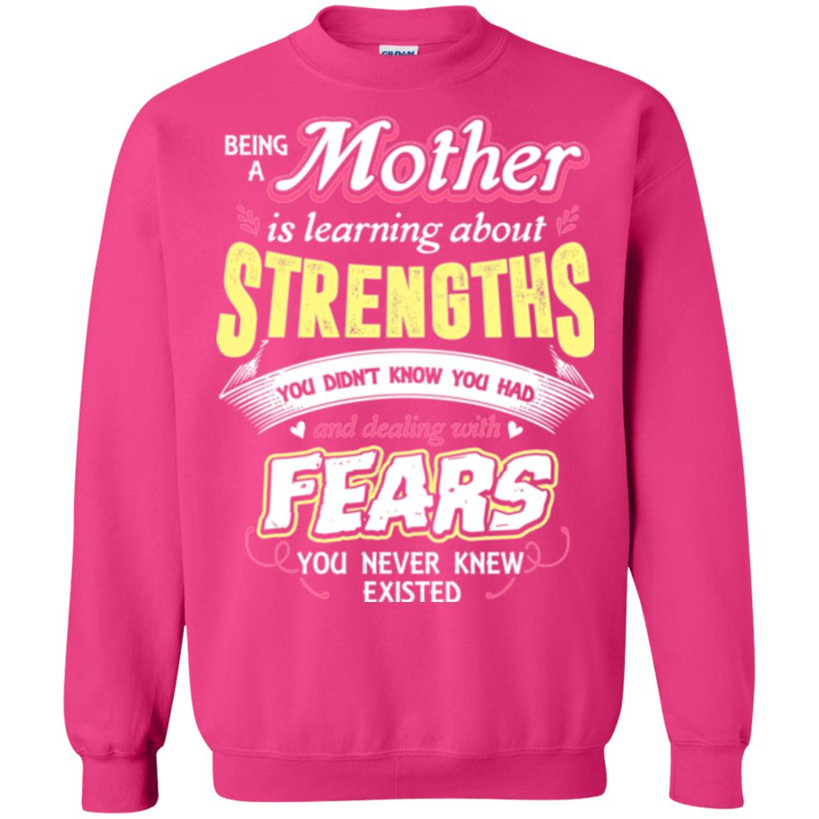 Being A Mom Means Mommy T-shirt Heliconia