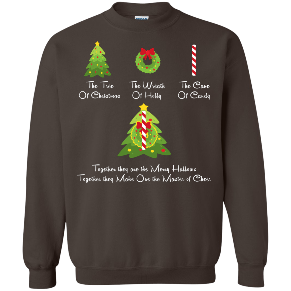 The Tree Of Christmas T-Shirt Dark Chocolate