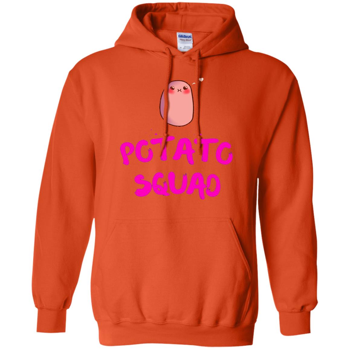 Cute Potato Squad T-shirt I Love Potato Orange