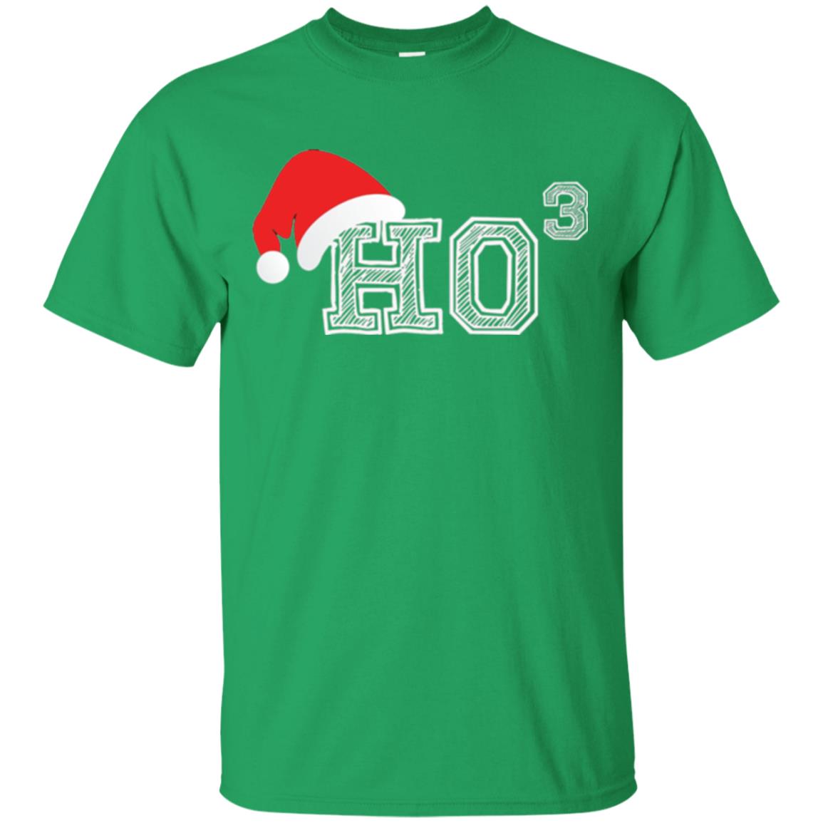 Christmas T Shirt Ho Ho Ho X 3 Third Power Irish Green