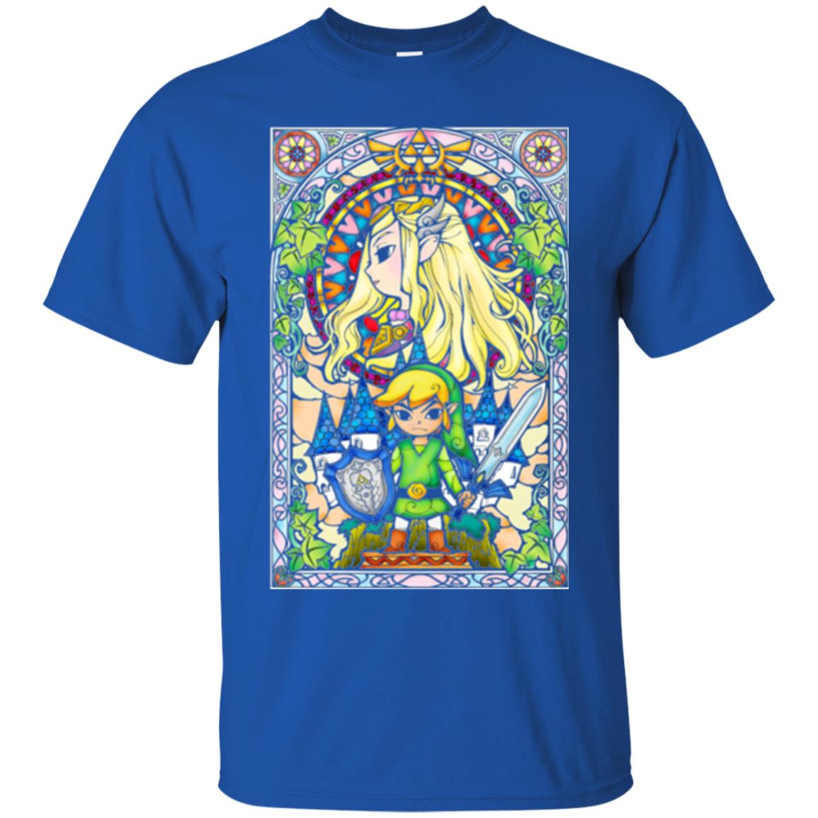 Nintendo Zelda Link T-shirt The Princess Stained Glass Royal