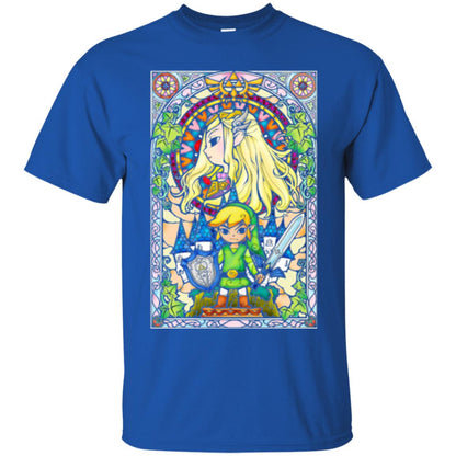 Nintendo Zelda Link T-shirt The Princess Stained Glass Royal
