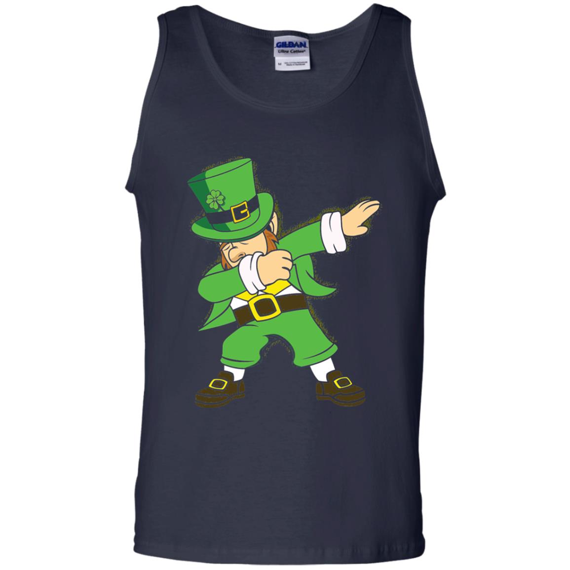 Dabbing Leprechaun Irish Dab Dance St Patrick_s Day T-shirt Navy