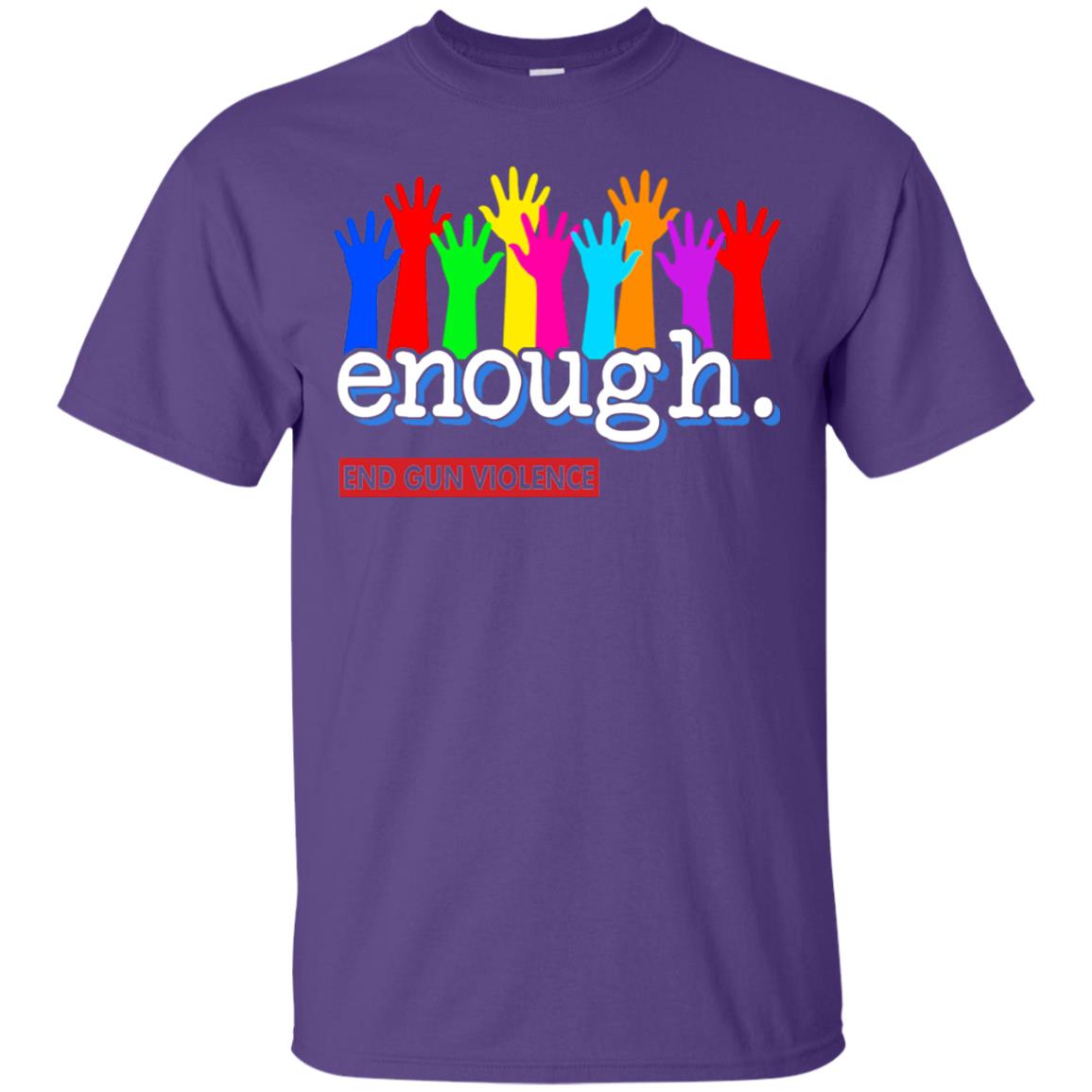 End Gun Violence Enough Gun Control T-shirt Purple