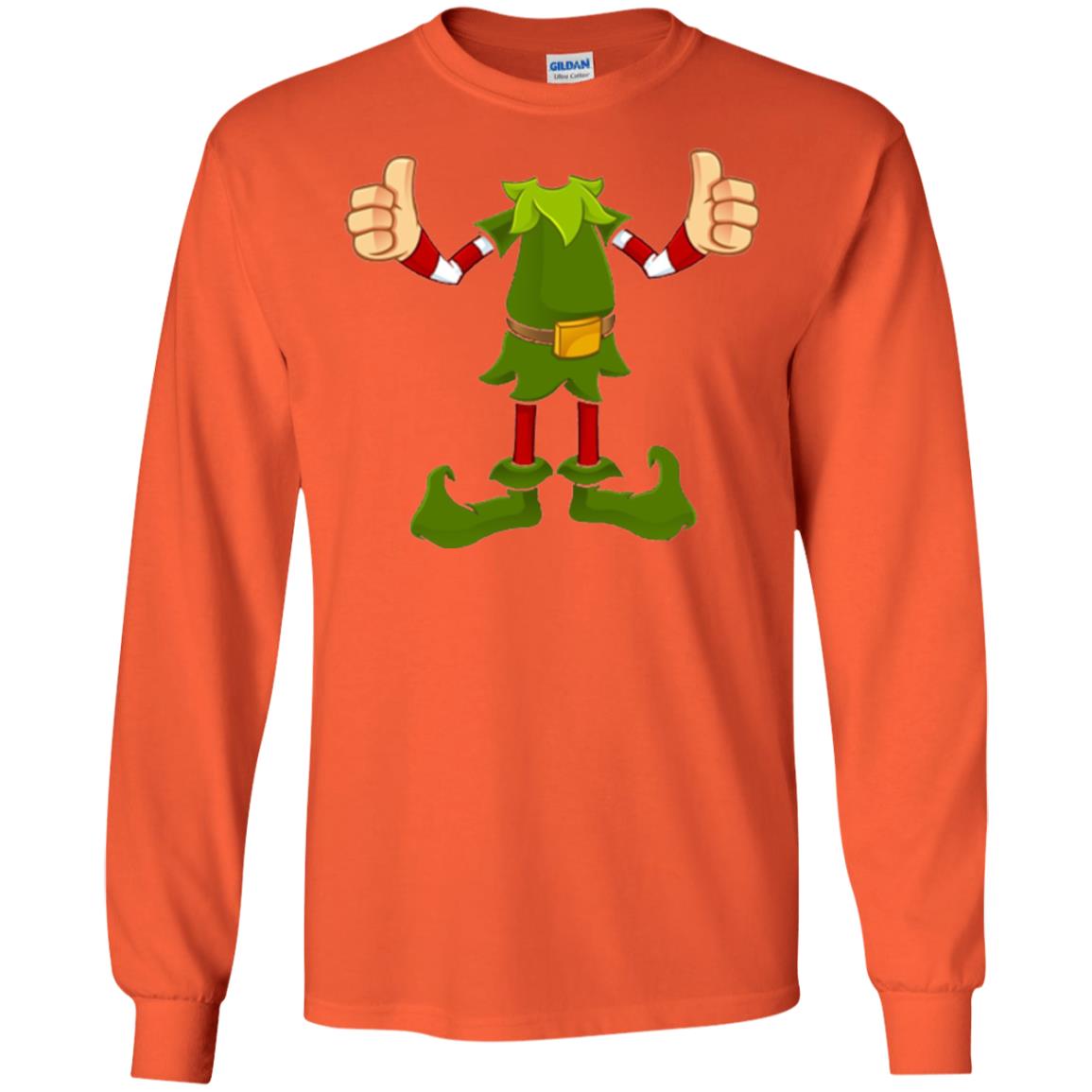 Chirstmas T-shirt Funny Elf Orange