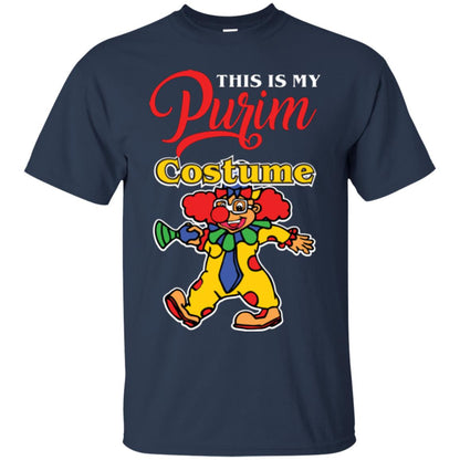 Purim Day T-shirt This Is My Purim Costume Navy