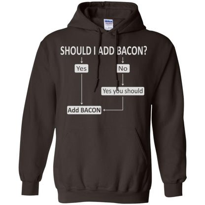 Bacon Lovers T-shirt Shoud I Add Bacon Dark Chocolate