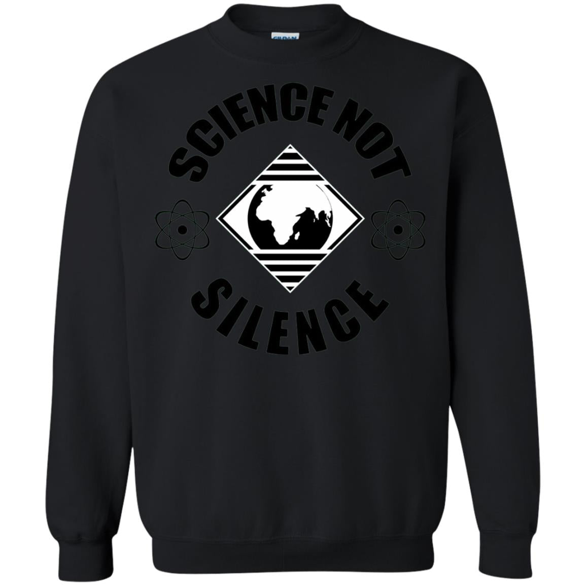 Scientist T-shirt Science Not Silence T-shirt Black