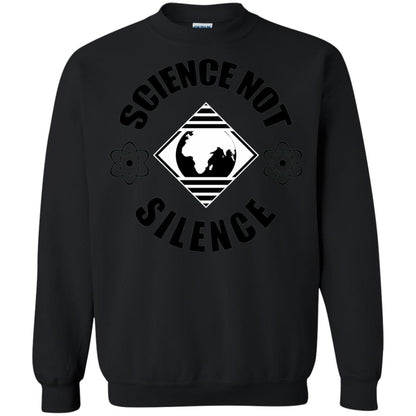 Scientist T-shirt Science Not Silence T-shirt Black