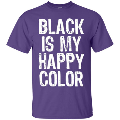 Black Is My Happy Color T-shirt Purple