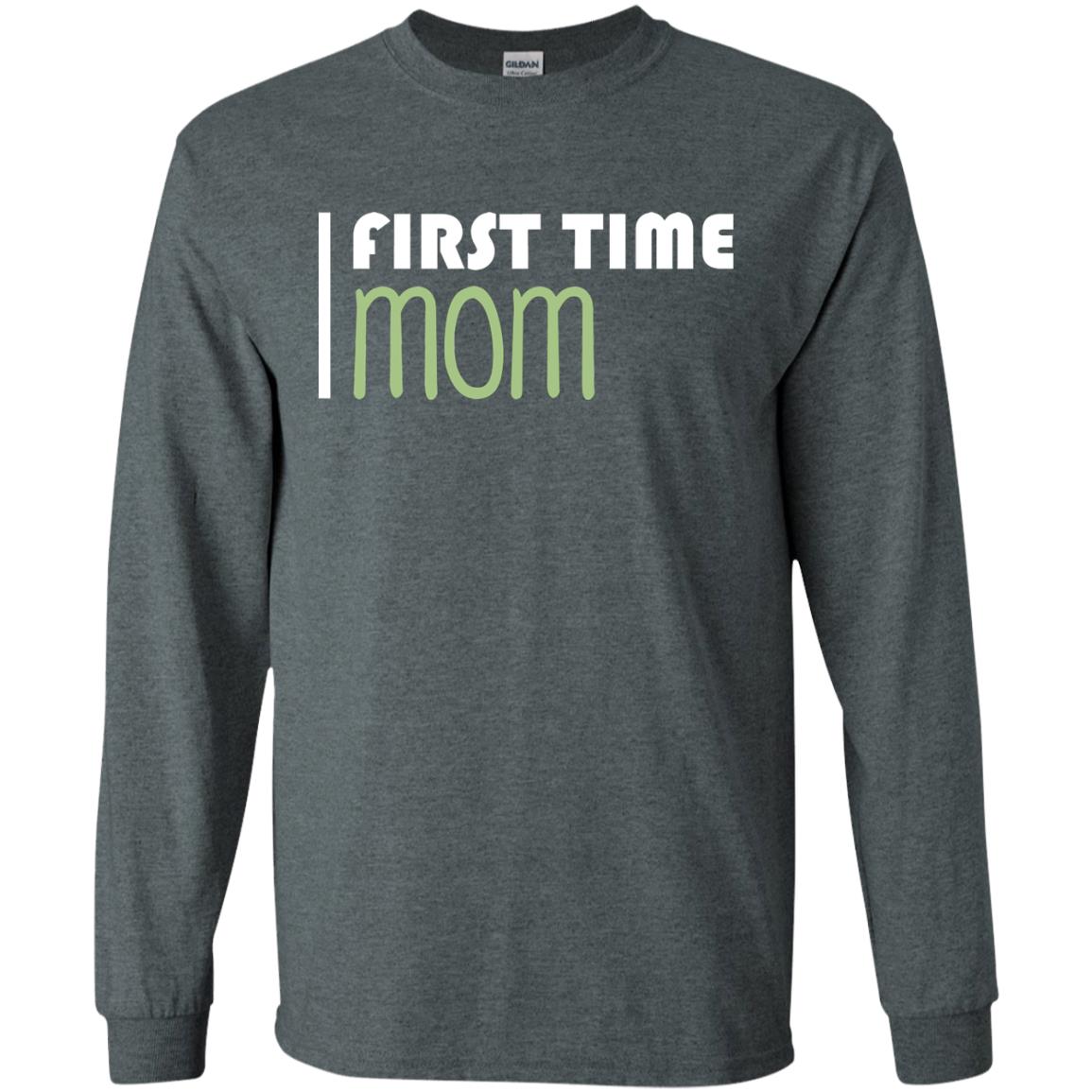 First Time Mom New Mom Shirt Dark Heather