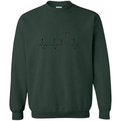 Cat Lover T-shirt Cute Cat Best Friend Forever Forest Green