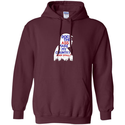 Political T-shirt Does This Ass Make Country Look Small Maroon
