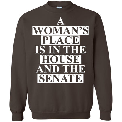 A Woman_s Place Is In The House And The Senate T-shirt Dark Chocolate