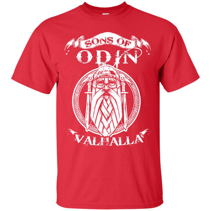 Sons Of Odin Valhalla Viking T-shirt Red