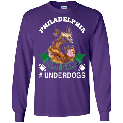 Football Lover T-shirt Philadelphia Bird Gang Underdogs 2018 Purple