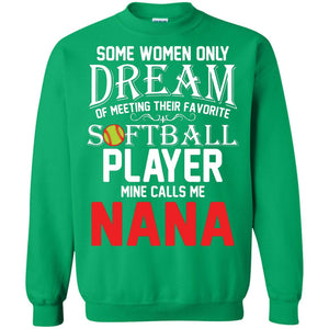 Softball Player Mine Calls Me Nana Softball Gift Shirt For Nana