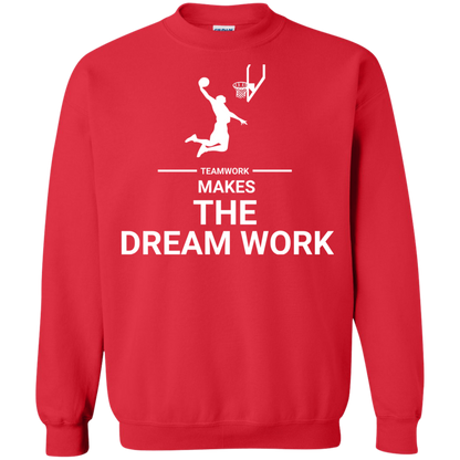 Basketball T-shirt Teamwork Makes The Dream Work Red