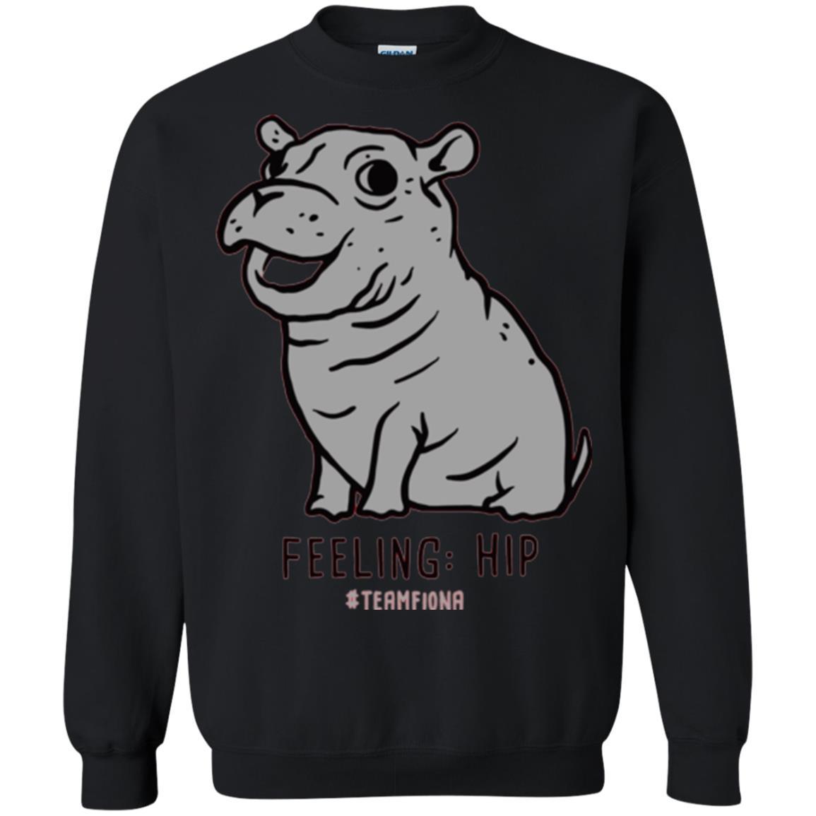 Fiona Hippo Lover T-shirt The Hippo Feeling Hip #teamfiona Black
