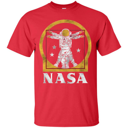 Nasa Vitruvian Astronaut Graphic T-shirt Red