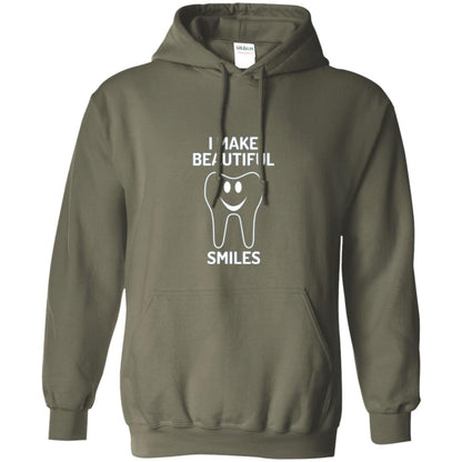 Dentist T-shirt I Make Beautiful Smiles Military Green