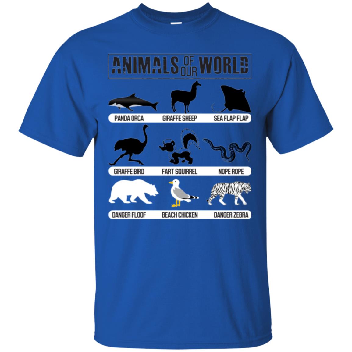 Save Animals Of Our World T-shirt Royal