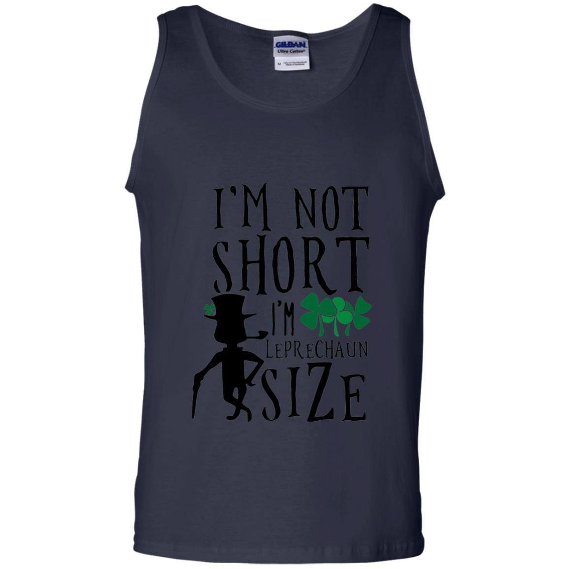 I_m Not Short Leprechaun Size Funny St Patrick_s Day T-shirt Navy