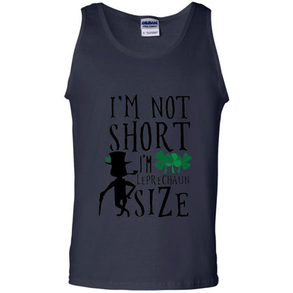 I_m Not Short Leprechaun Size Funny St Patrick_s Day T-shirt Navy