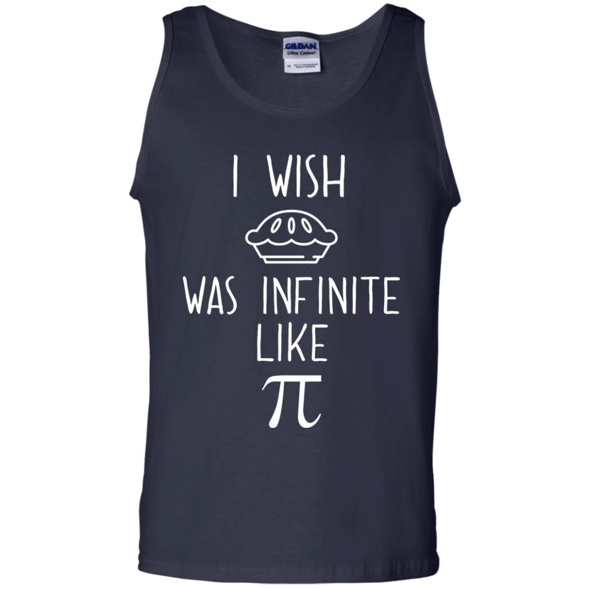 Funny Pi Day Shirt I Wish Pie Was Infinite Like Pi Navy