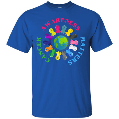 All Cancer Ribbons For All Cancer Awareness T-shirt Royal