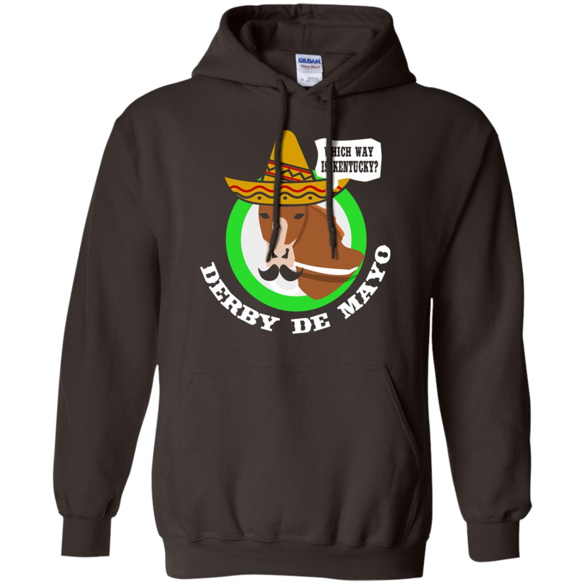 Derby De Mayo Kentucky Sombrero Mexican Horse Race T-shirt Dark Chocolate