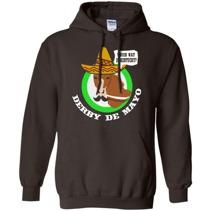Derby De Mayo Kentucky Sombrero Mexican Horse Race T-shirt Dark Chocolate