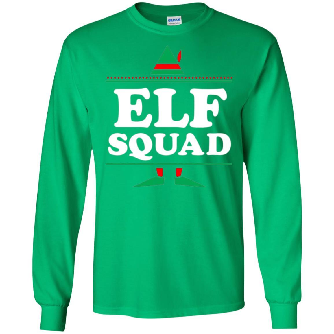 Christmas T-shirt Elf Squad Holiday Family Group Matching Irish Green