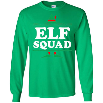 Christmas T-shirt Elf Squad Holiday Family Group Matching Irish Green
