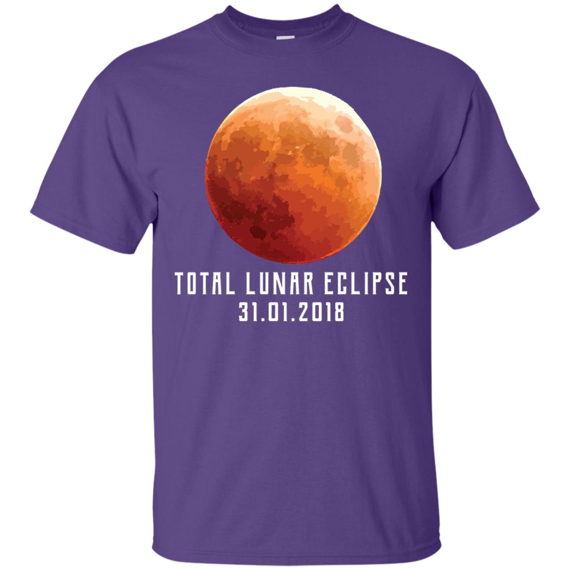 Total Lunar Eclipse Shirt 2018 Astronomy Gift Blood Moon Purple