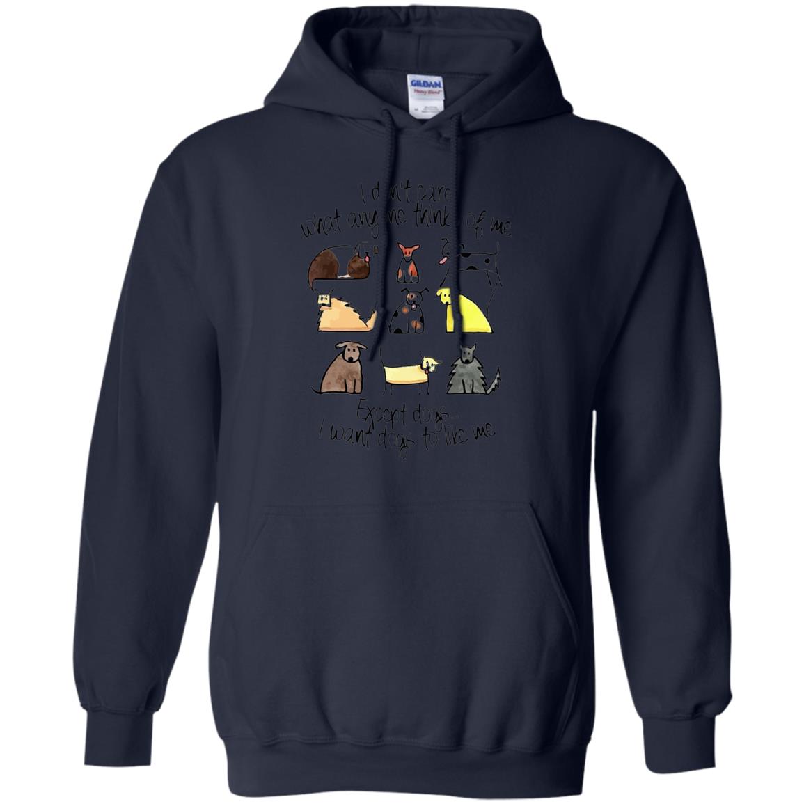Dog Lover T-shirt I Don_t Care What Anyone Thiks Of Me Navy