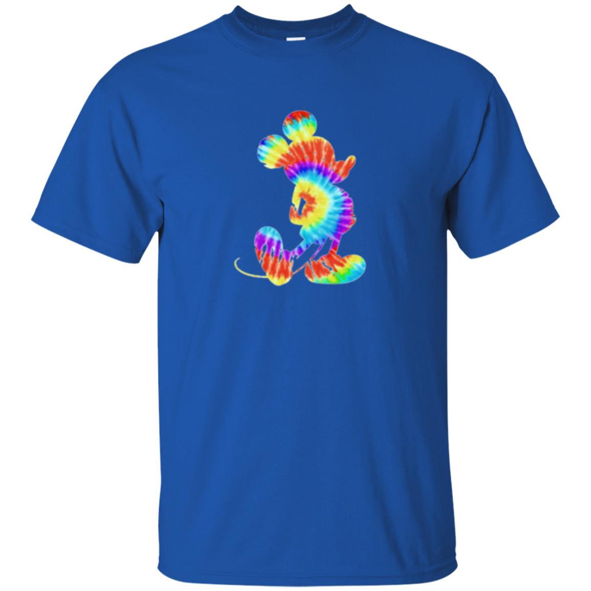Cartoon T-shirt Tie-dye Mickey Mouse T-shirt Royal